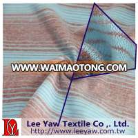 cotton polyester rayon spandex jersey fabric with heather and solid stripe