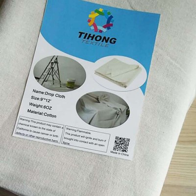 8oz 6'*9' cotton canvas dust sheets for painter