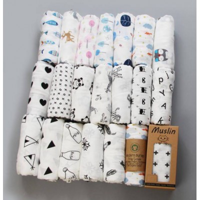 Bamboo Muslin Fabric 100% Cotton Fabric Double Layer Baby Cloth